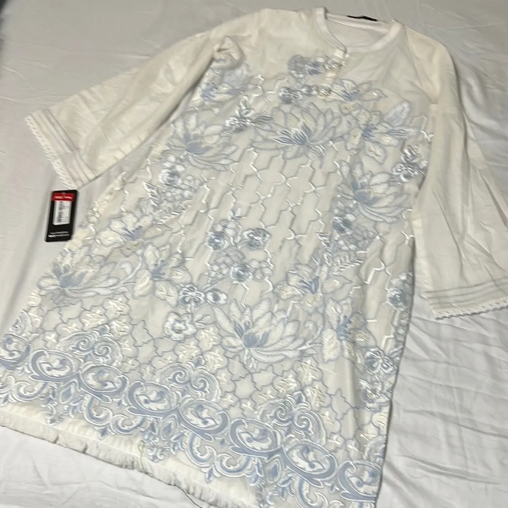 NWT - fully embroidered kurta kameez shirt - Image 4
