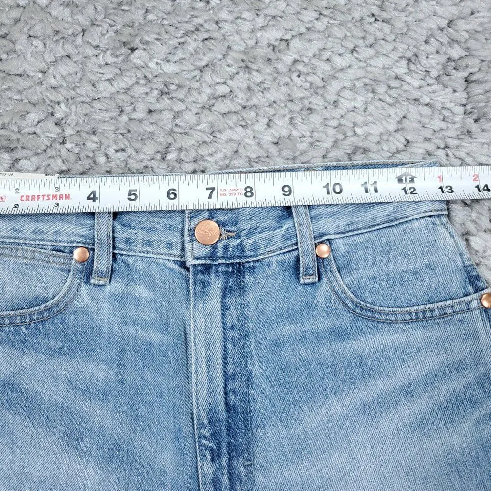 Wrangler Wrock 672 High Rise Kick Flare Jeans Light Wash Blue Cowgirl Size 25x28 - Image 11