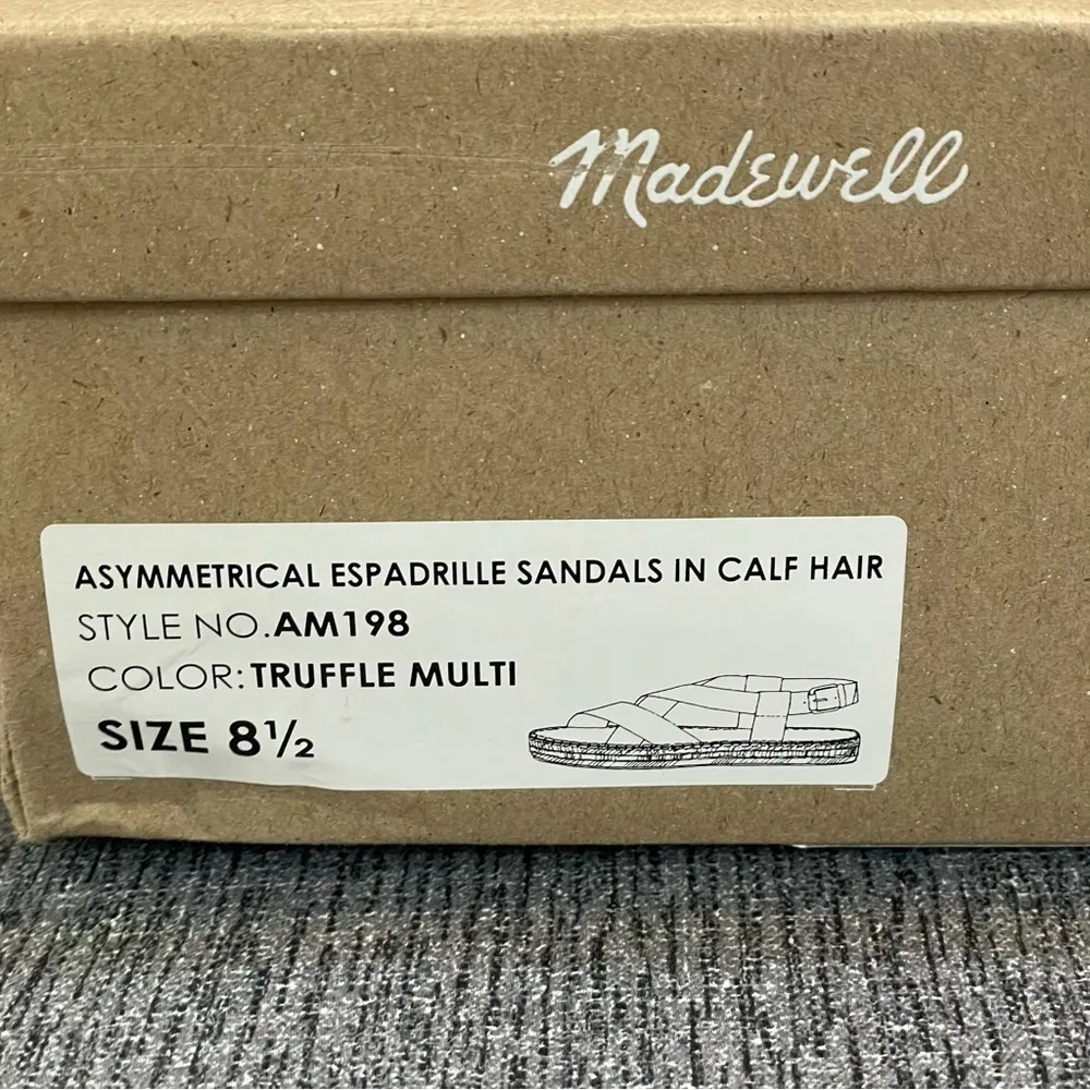 Madewell Asymmetrical Espadrille Sandals in Calf Hair - Image 15