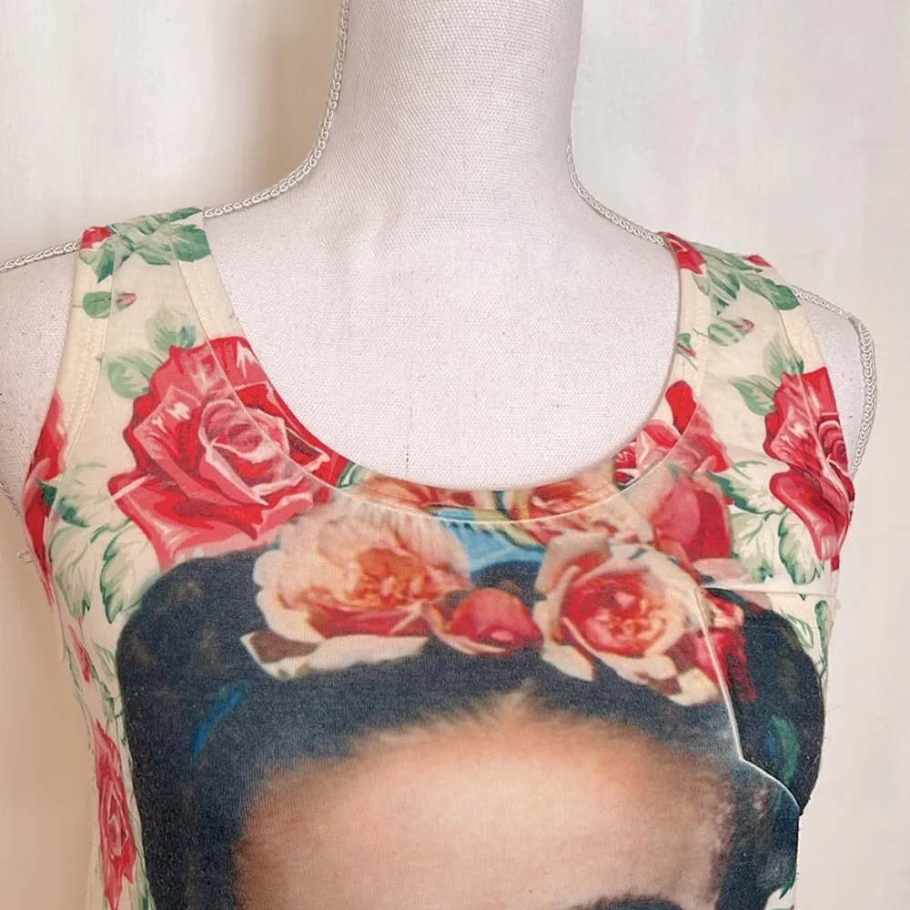 Frida Viva Mexico Tank White Size S/M - Image 2