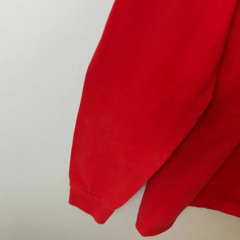 Fudpucker Tongue Twister T Shirt Vintage 90s Red Small S Graphic Tee Long Sleeve - Image 13