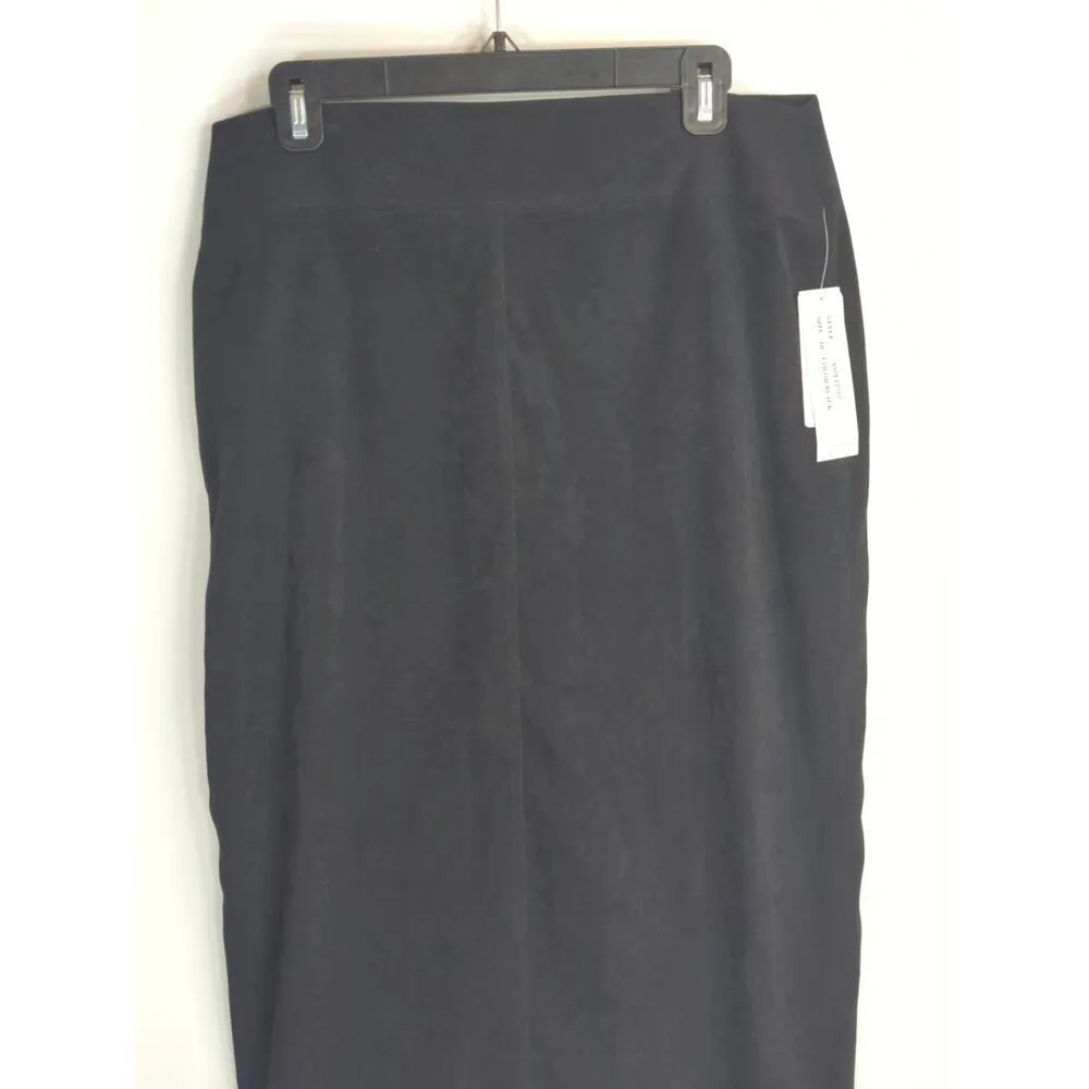 Larry Levine Black Sports Stretch Straight Pencil‎ Skirt Women's Sz 10 - Image 2
