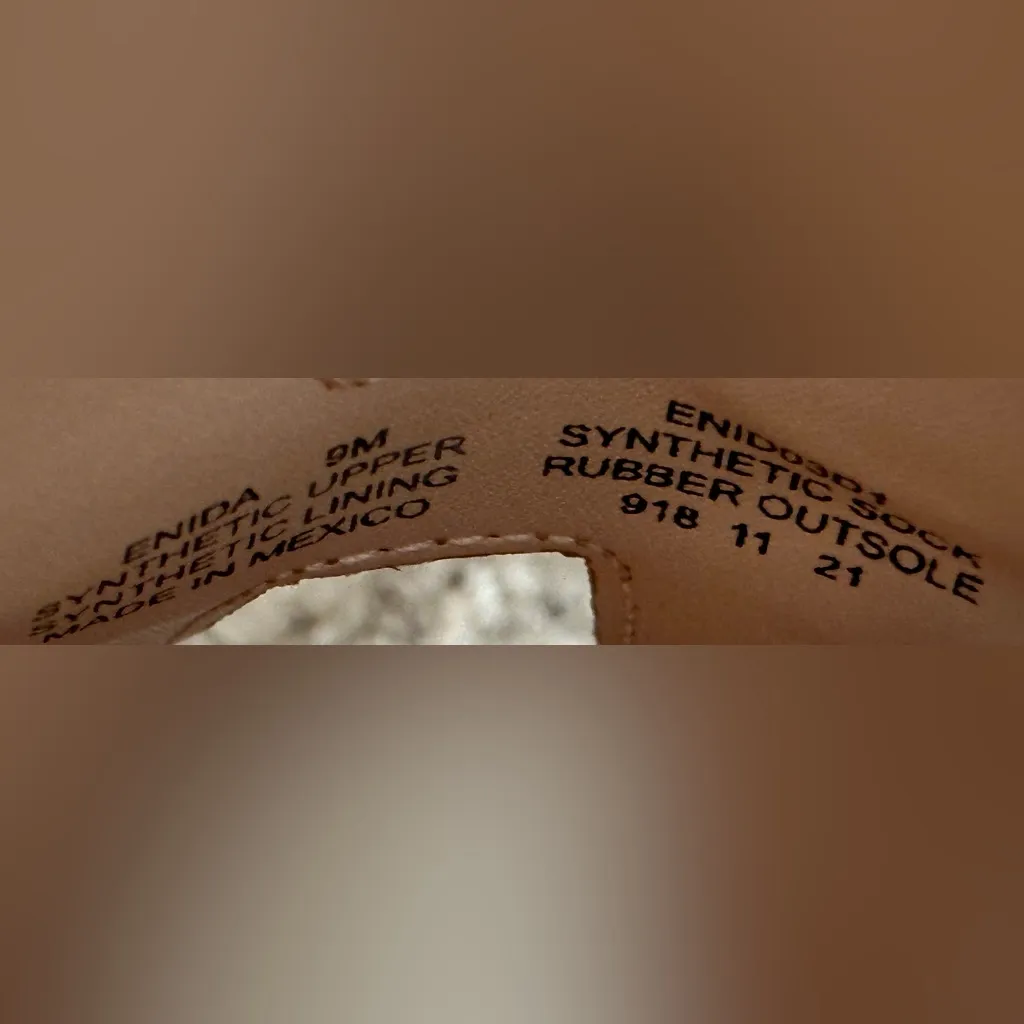 Steven New York Brown Leather Slide On Sandals Women's Sz 9 - Image 7