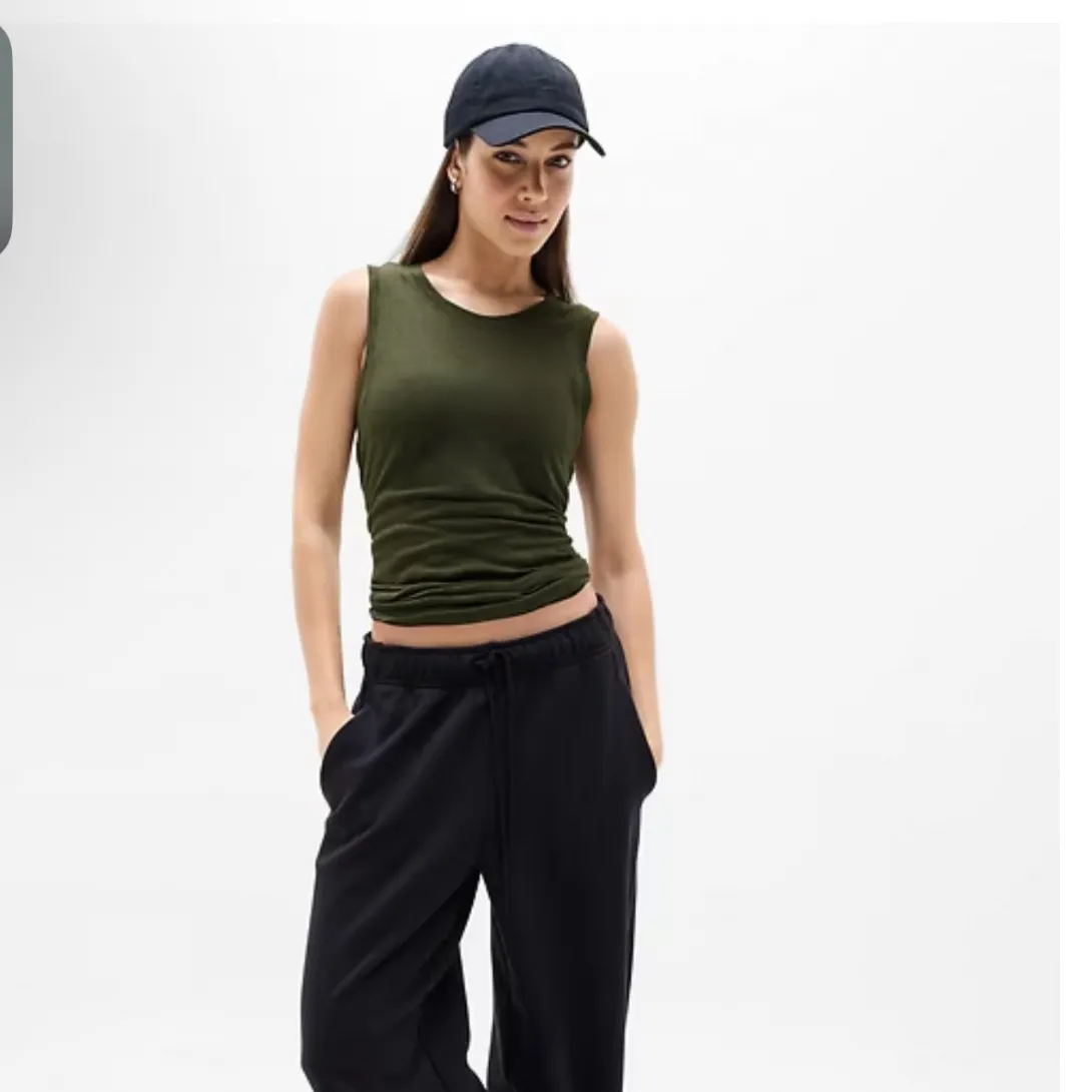 Athleta Breezy Tank Top Aspen Olive Green Women's Size Small Green Sleeveless - Image 7