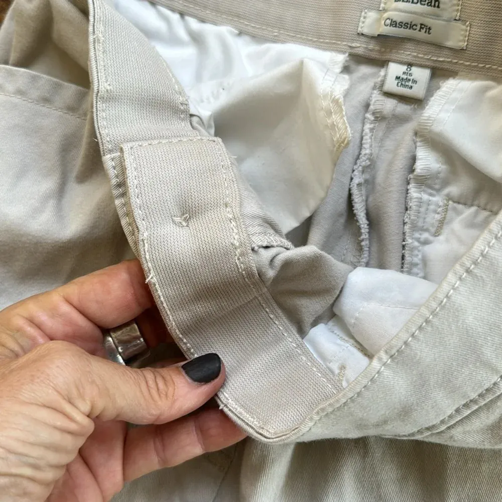 Ll bean size 8 khaki Bermuda shorts Tan - Image 4