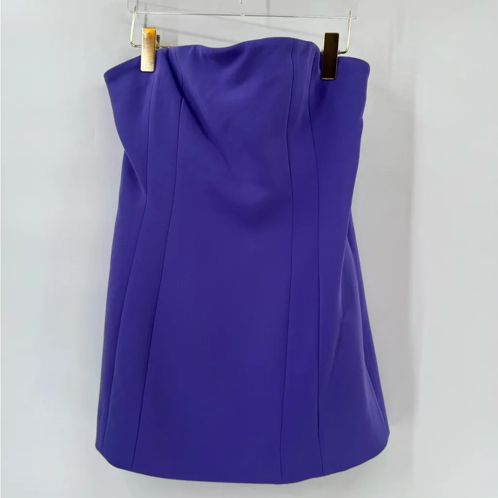 ALC Women's Purple Elsie Strapless Mini Dress- Size 10 NWT - Image 3