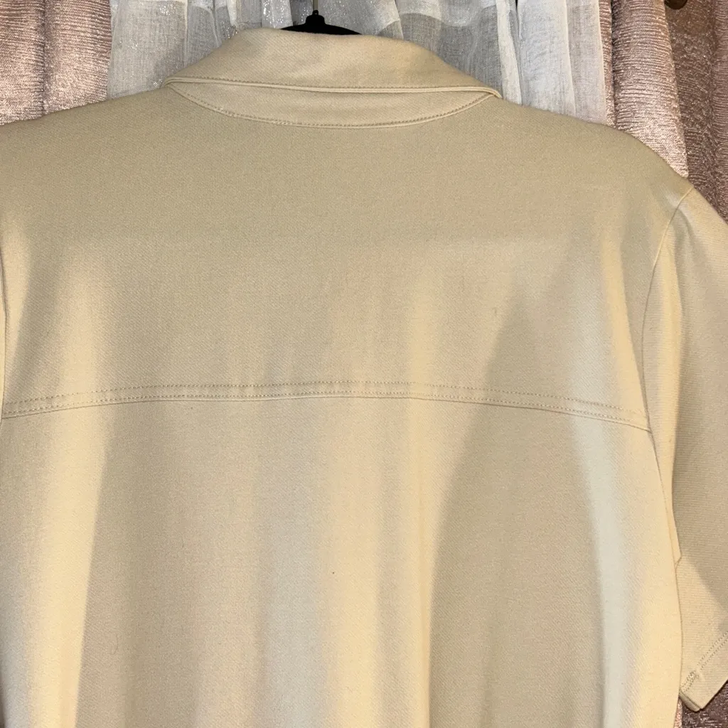 NWT Andrew Marc Size XL Beige Belted Romper - Image 10