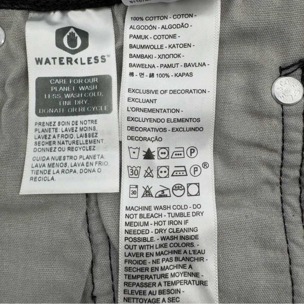 Levi’s 501 Women’s Denim Shorts High Rise Distressed Raw Hem Button Fly Black 27 - Image 12