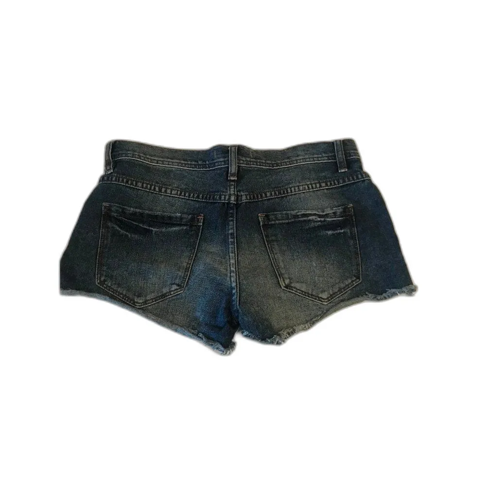 Free people denim Jean short booty shorts size 25 - Image 8