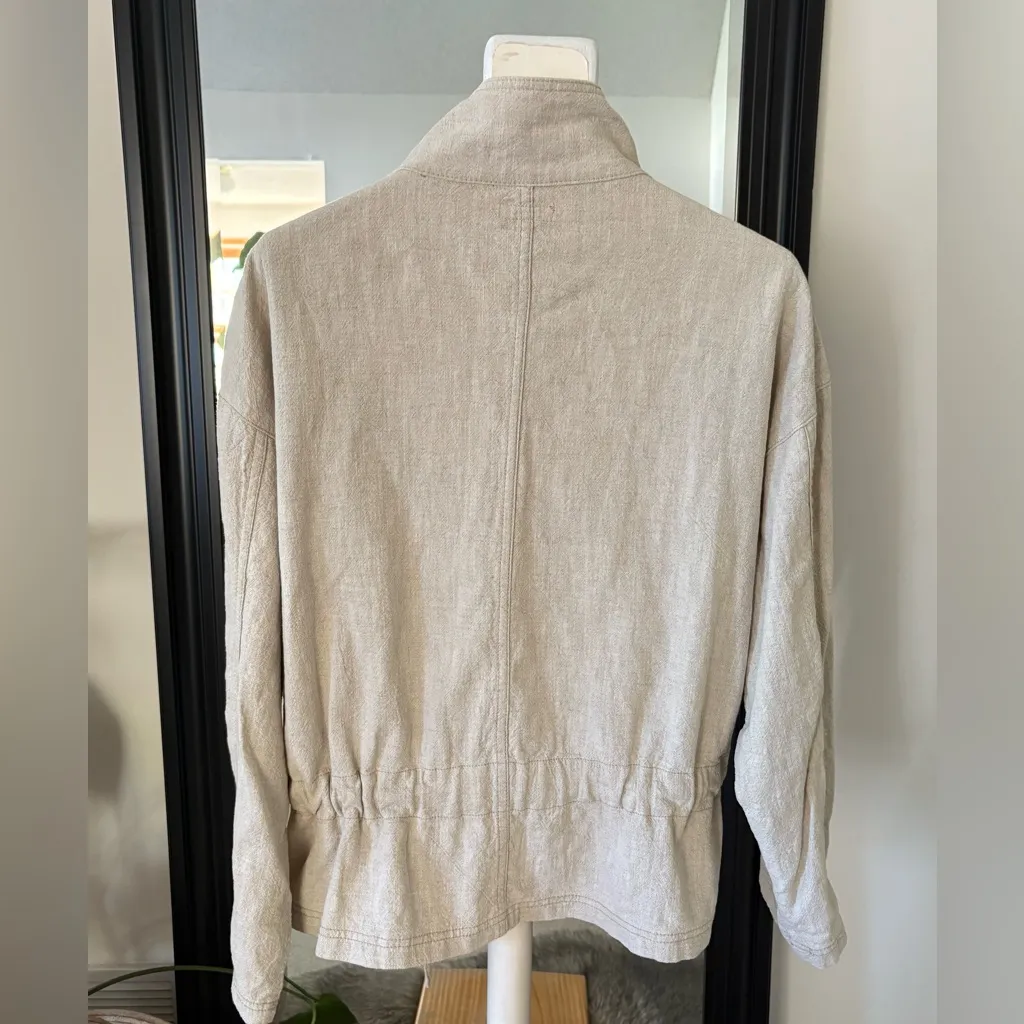 EASEL Tan Drawstring Waist Jacket - Image 2