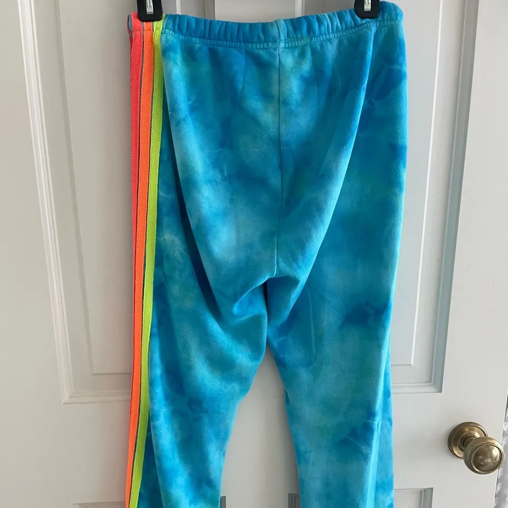 Aviator Nation Blue Tie Dye Sweatpants - Image 3