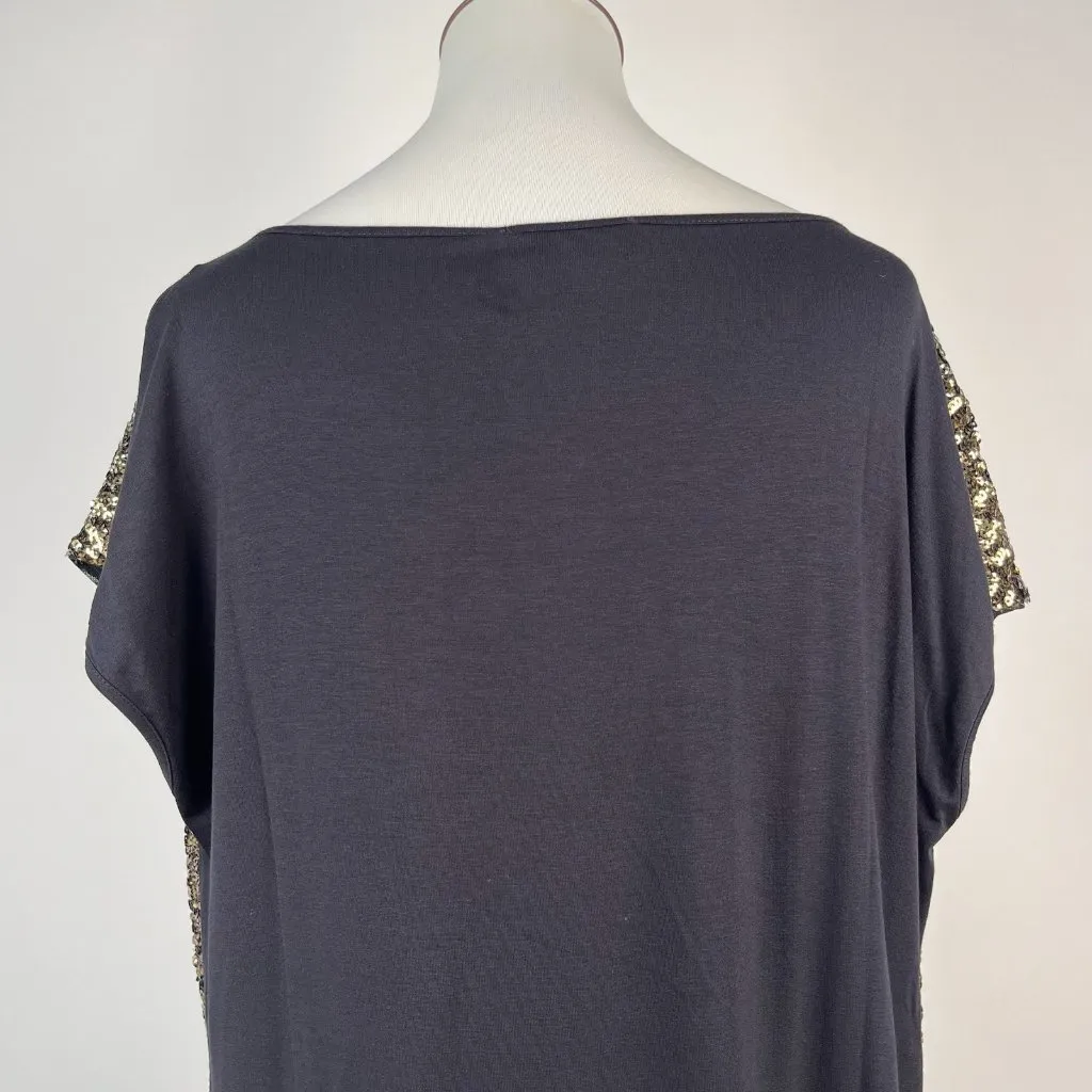 NWT Mint Velvet Gold Sequins Top Stretch Short - Image 6