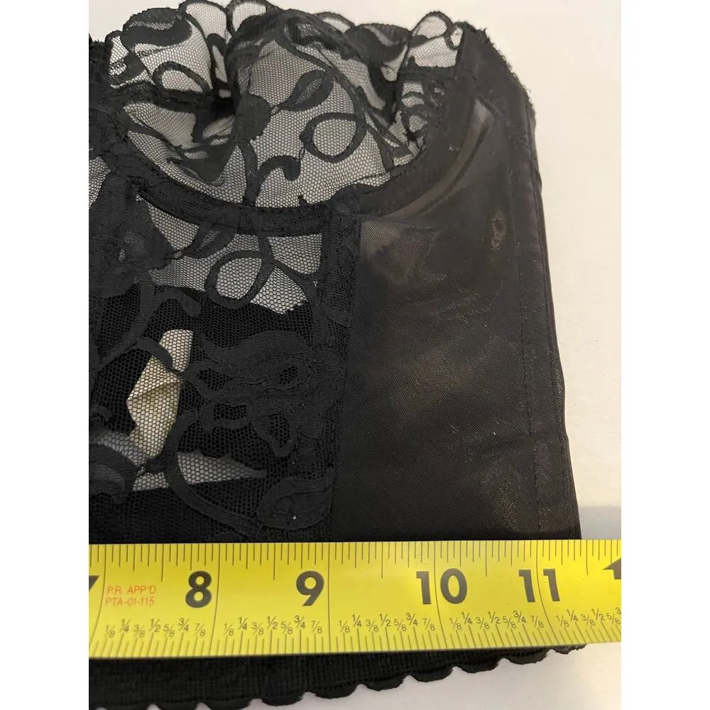 Vintage Victoria Secret Black Lace Corset Size 34C Gold Label - Image 8