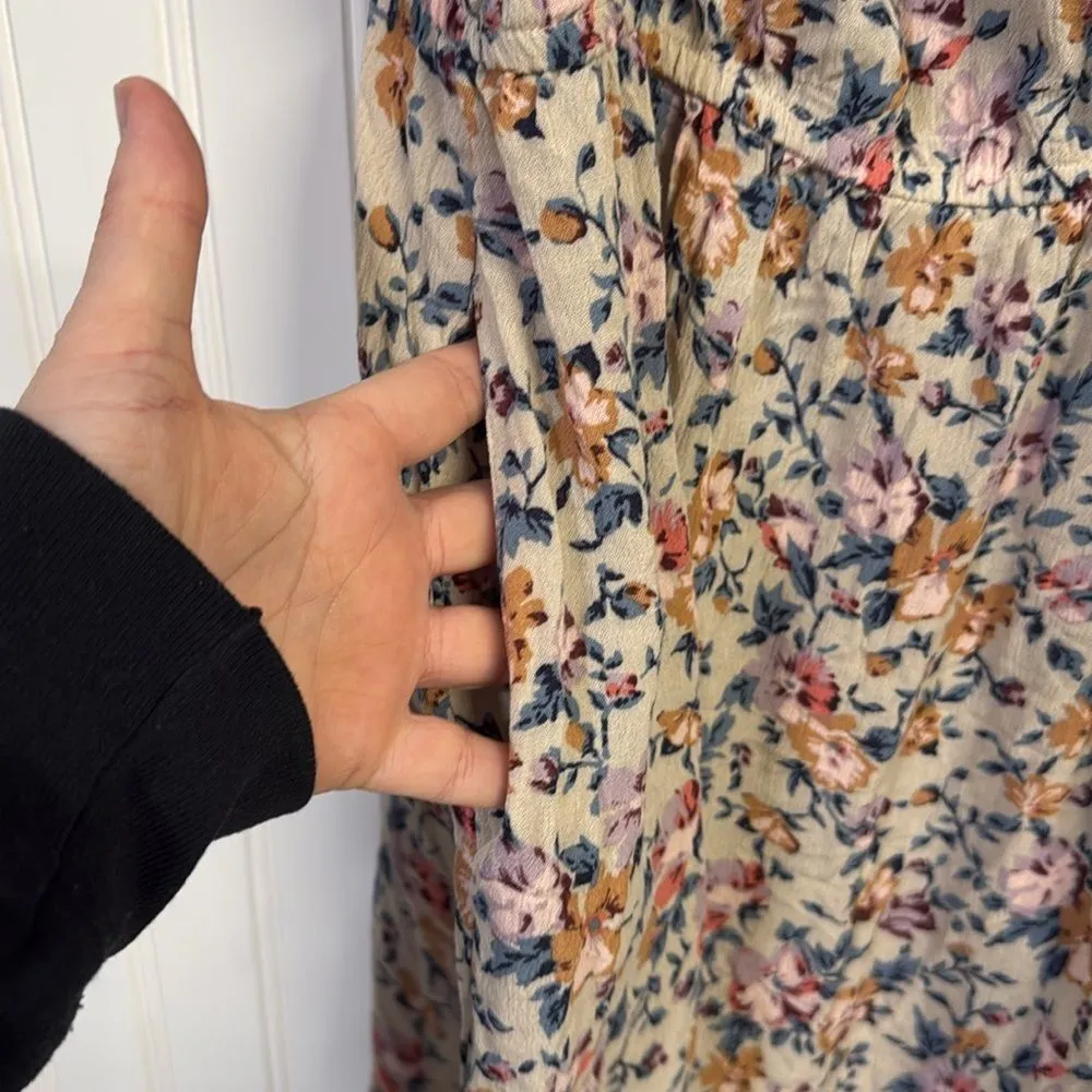 NWT American Eagle Ditsy Festival Floral Halter Off The Shoulder Mini Dress - Image 4