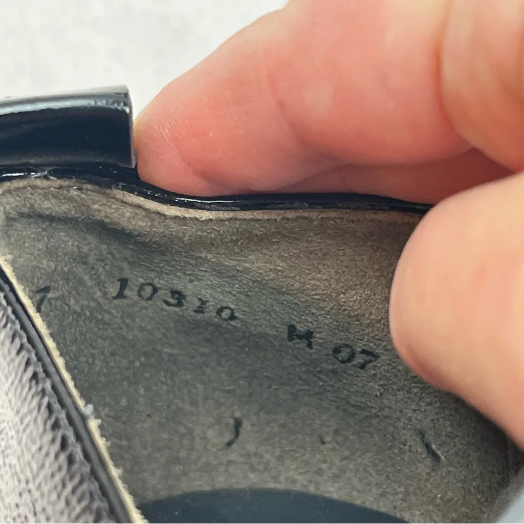 Paul Green Naomi‎ Platform Loafer Black Crinkled Patent US Size 9.5 Preppy NEW - Image 6