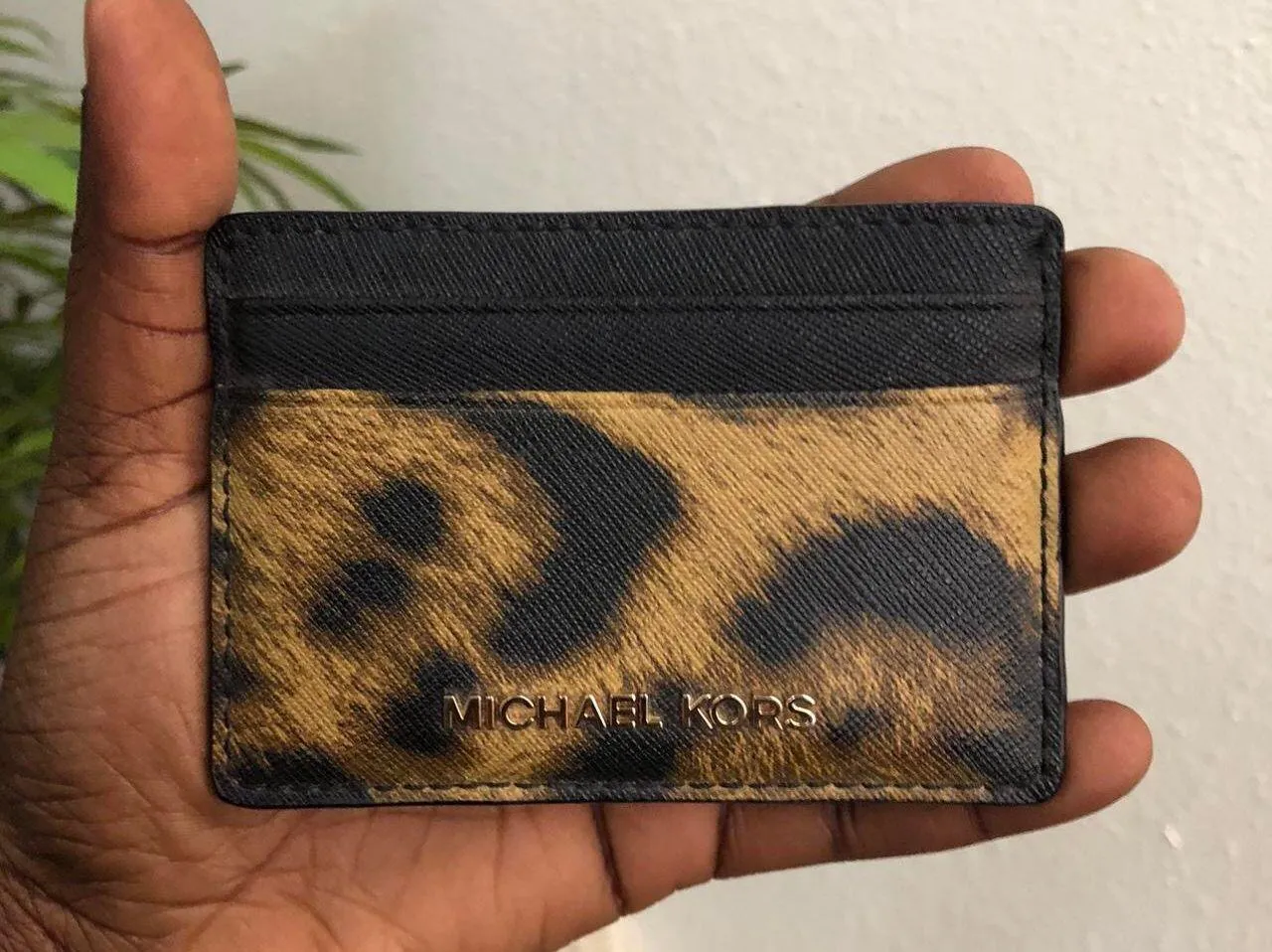 Black Brown Leopard Animal Money Pieces Coin Cardholder Case Wallet Purse Leather - Image 7