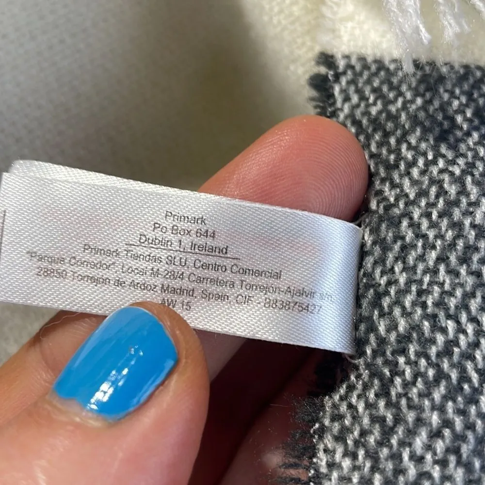 Atmosphere Boho plaid blanket oversized scarf - Image 5