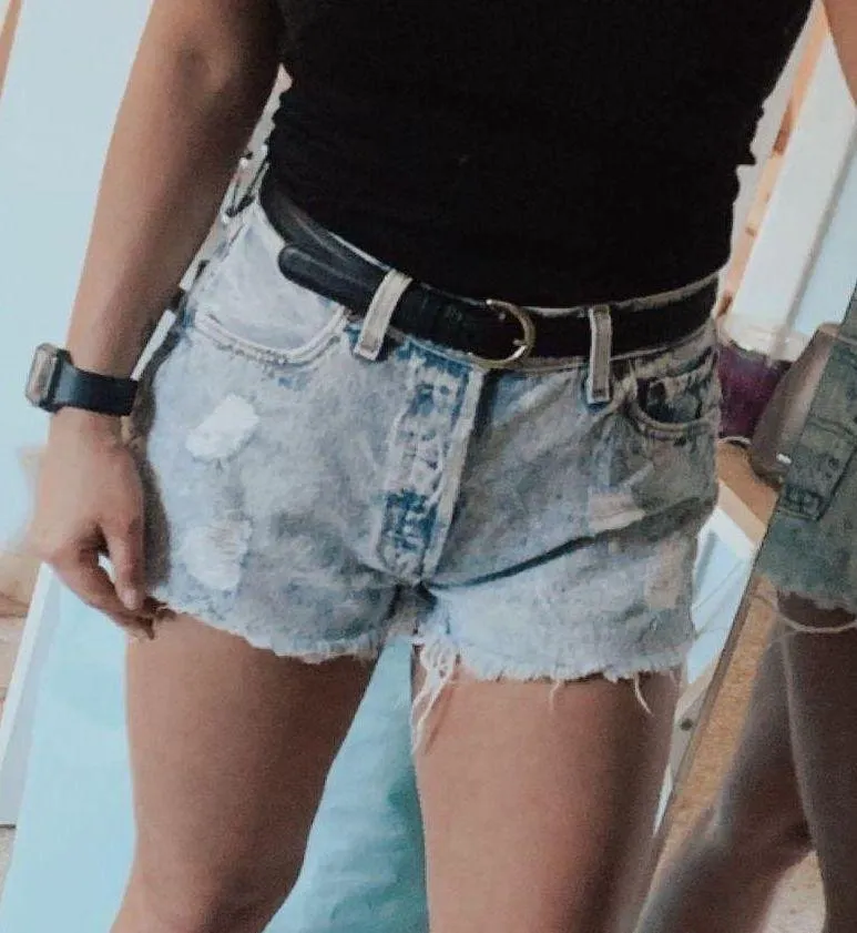 Levi’s Acid Wash Levi Shorts - Image 3