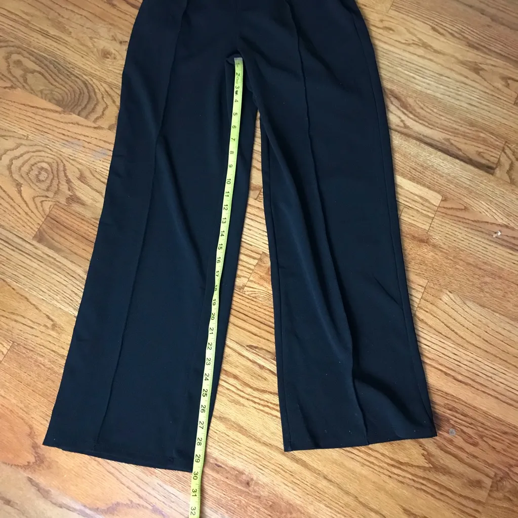 H&M Black Wide Leg Tailored Pants - Image 6