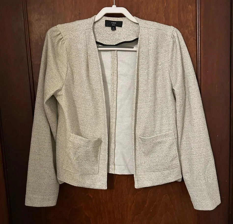 J. Crew 365 Boucle Blazer Size M - Image 3