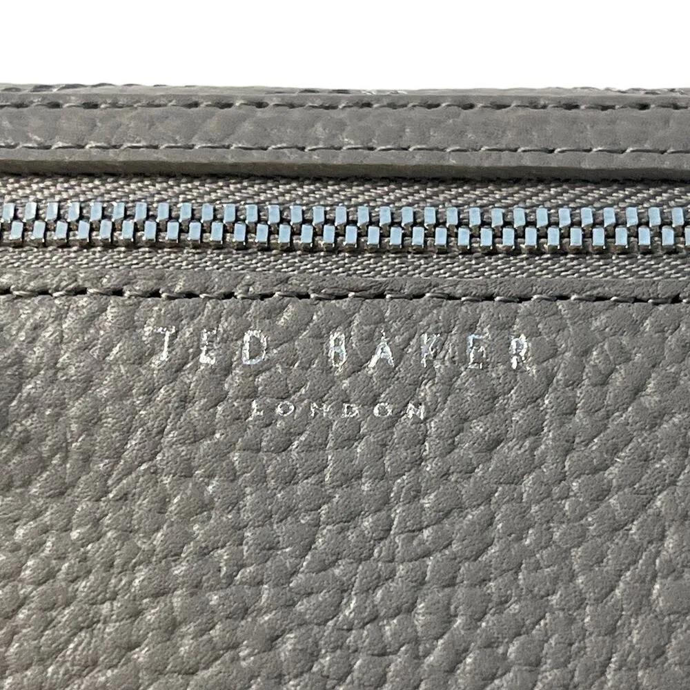 Grey Quilted Flap Matinee Long Wallet - Image 7