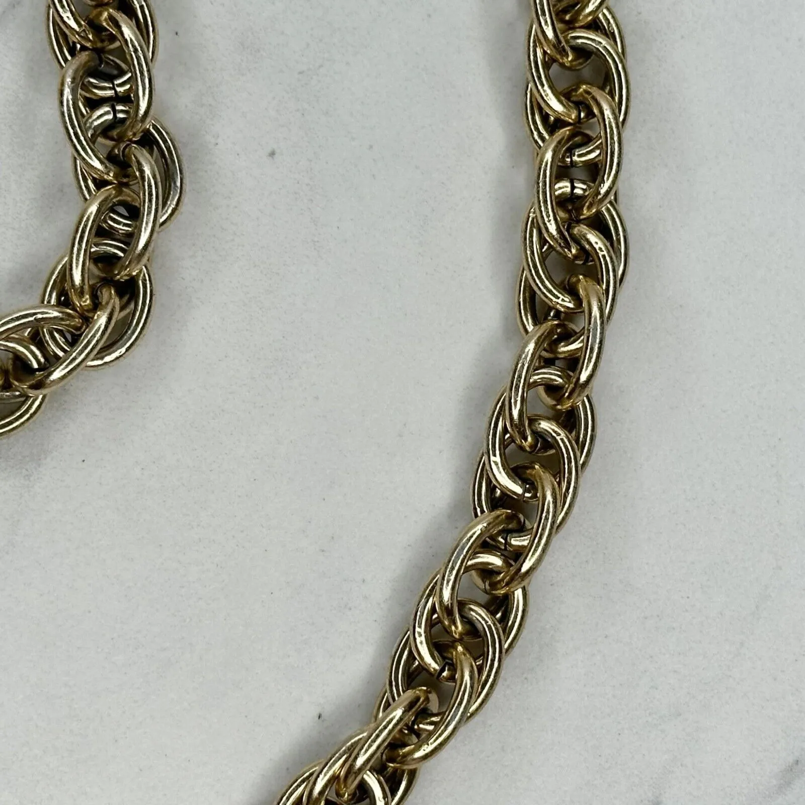 Lightweight Gold Tone Chain Belt XS/Small (XS/S) ✨ - Image 3