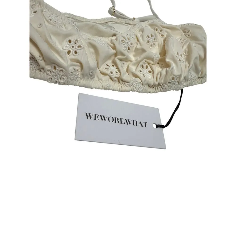 WeWoreWhat Scrunchie Bikini Top NWT Sz. L - Image 5