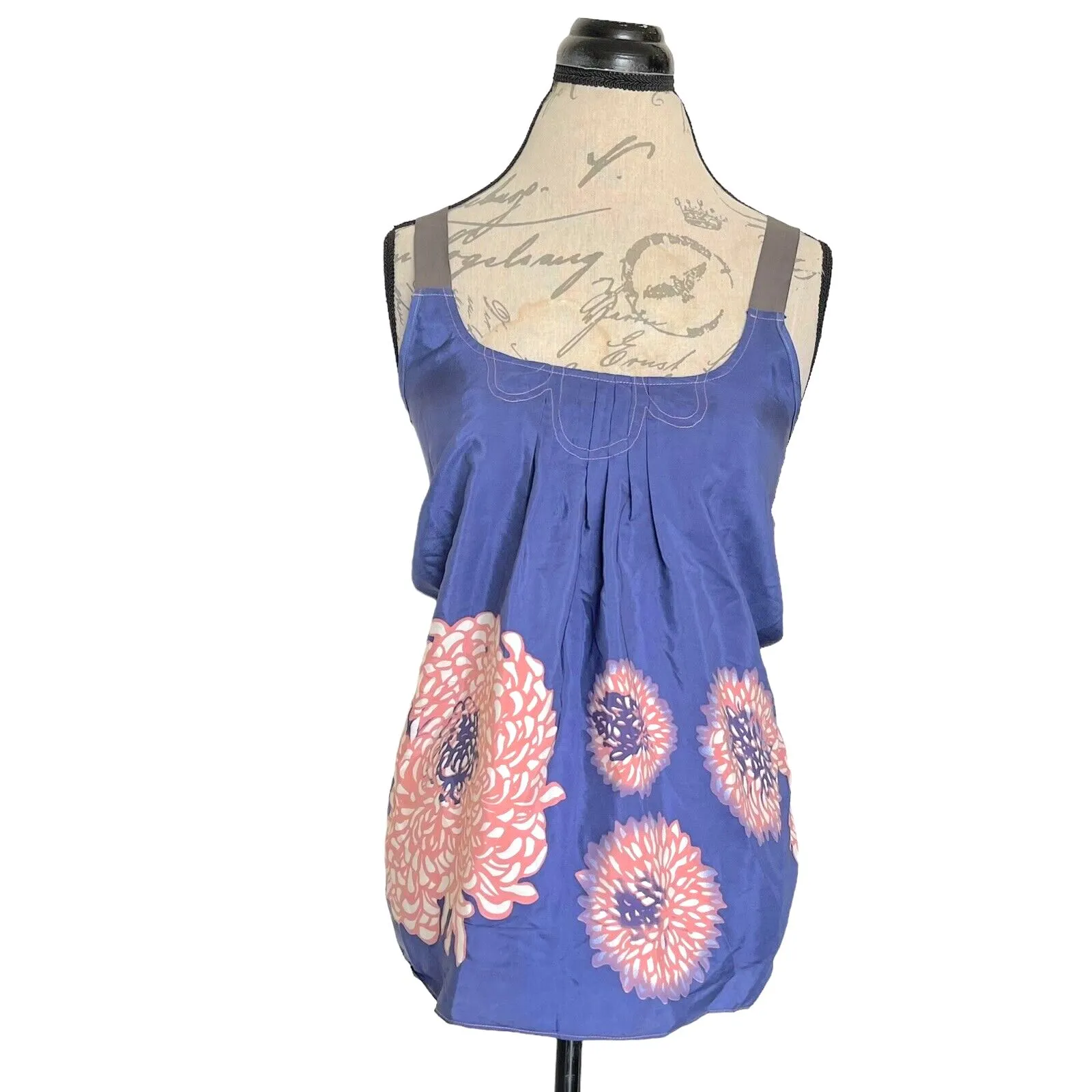 Tea And Honey Womens Blouse Sz XS Floral 100% Silk Pastel Cottage Cottagecore - Image 2