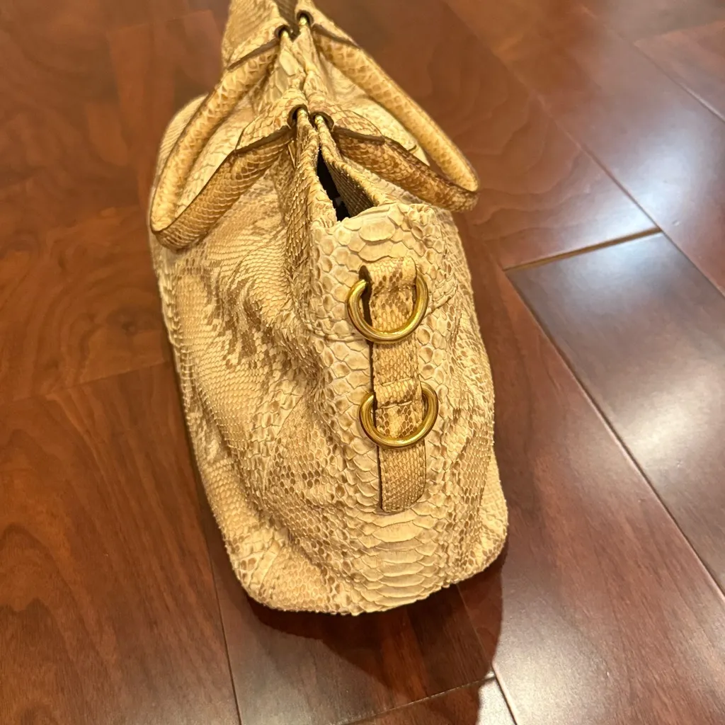 RARE Prada vintage python snake skin messenger bag - Image 3