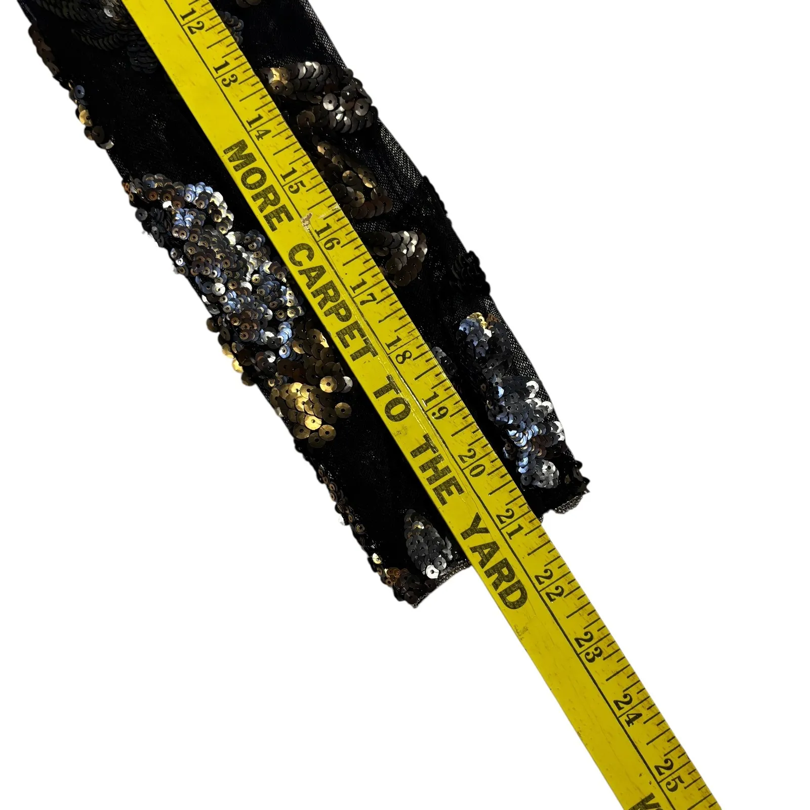 Topshop Women's Black Gold Silver Floral Sequin Embellished Party Dress‎ Size 6 - Image 13