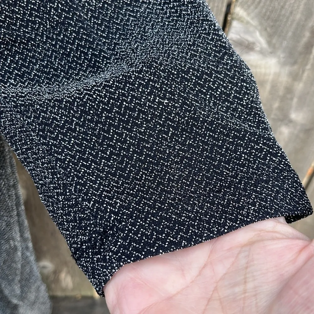 Torrid Black Silver Shimmer Knotted Dress Size 2X - Image 8