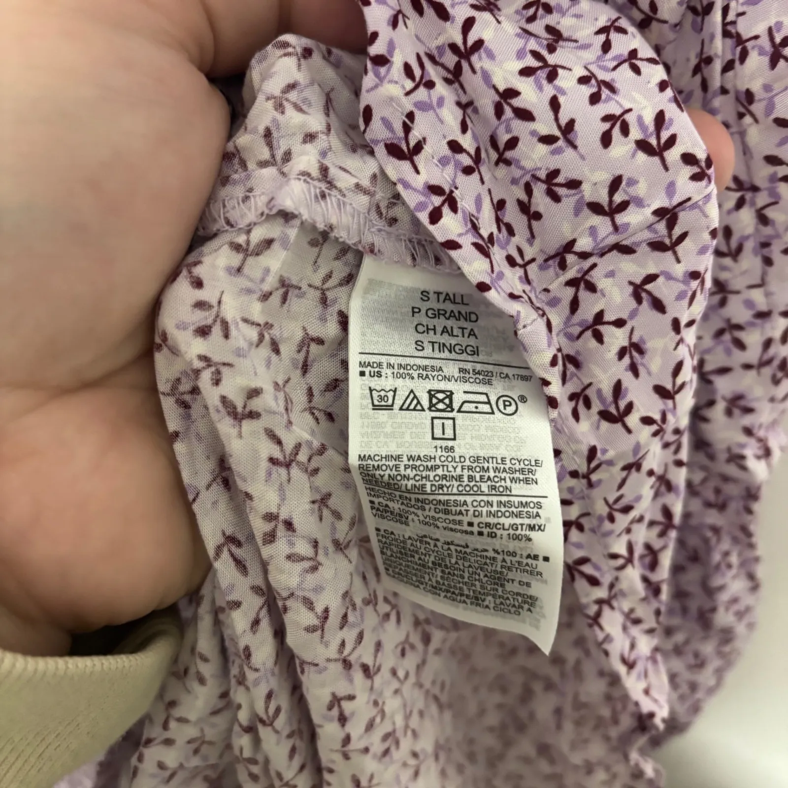 Old Navy Womens S Tall Purple Floral Print Cami Maxi Dress - Image 4