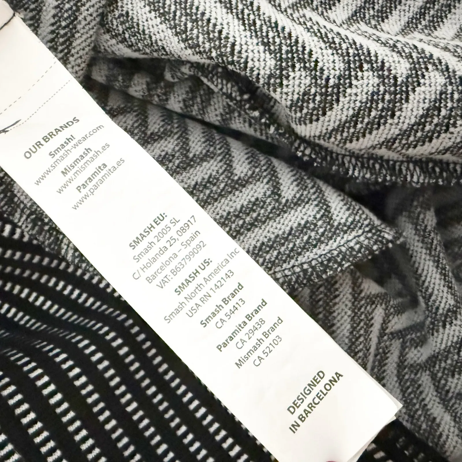 SMASH! | Black White Jacket Coat Mixed Print Patchwork Tie Grommet Long | Small - Image 6