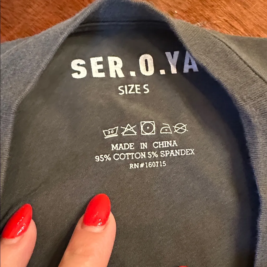 SER.O.YA Charcoal Smocked Dress Gray - Image 4