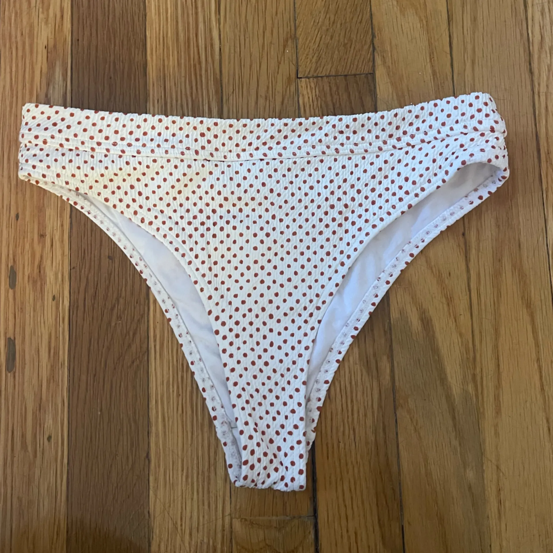 Billabong white red polka dot bikini swim suit set - Image 8