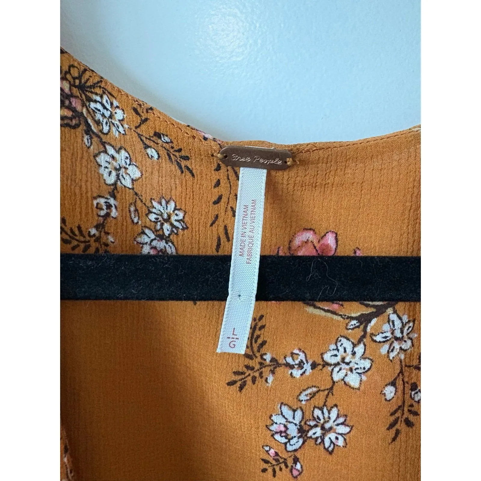 Free People Cherry Blossom Mini Dress Sz lg - Image 7