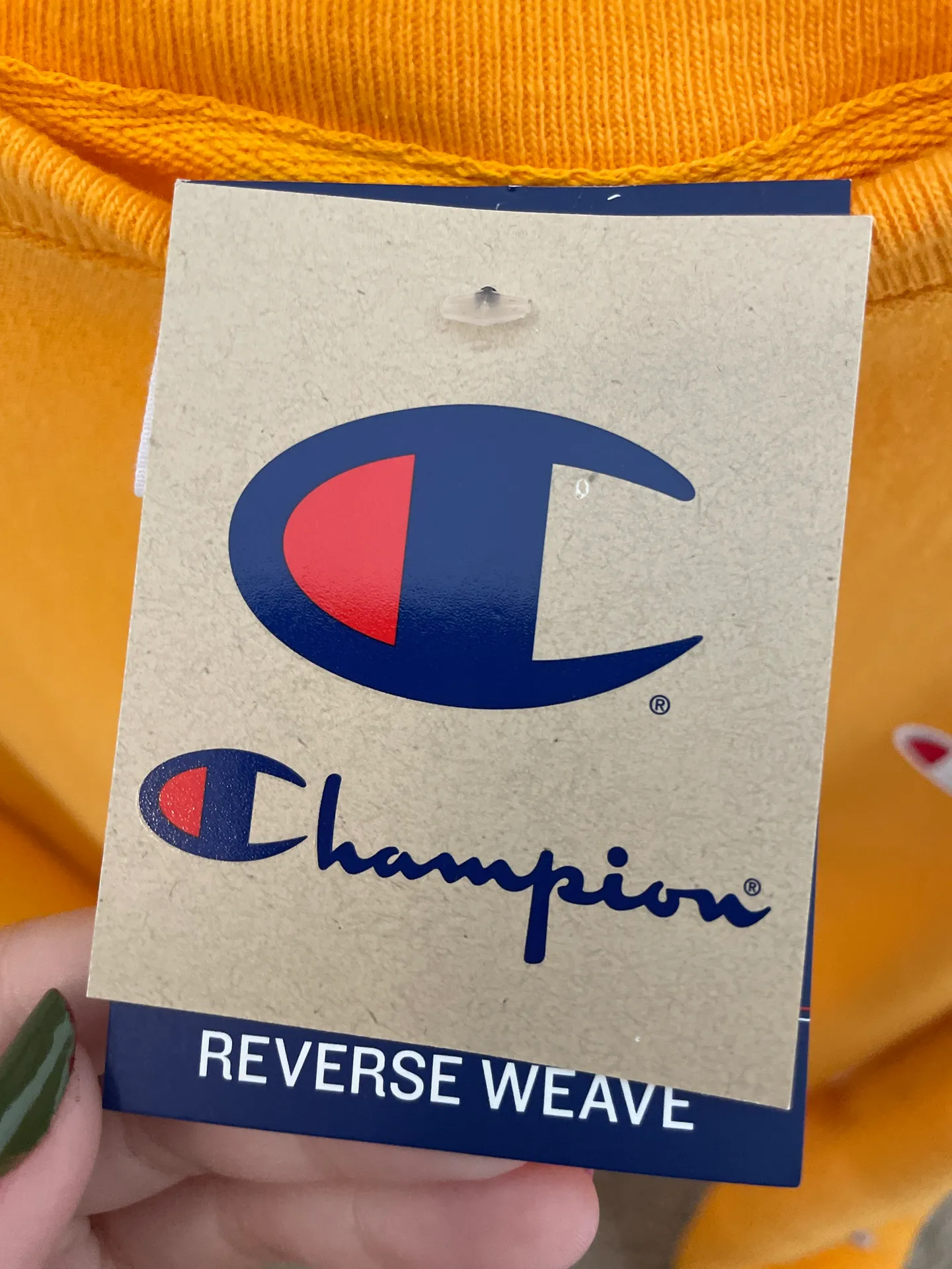 Champion Reverse Weave Crewneck Gold NWT - Image 3