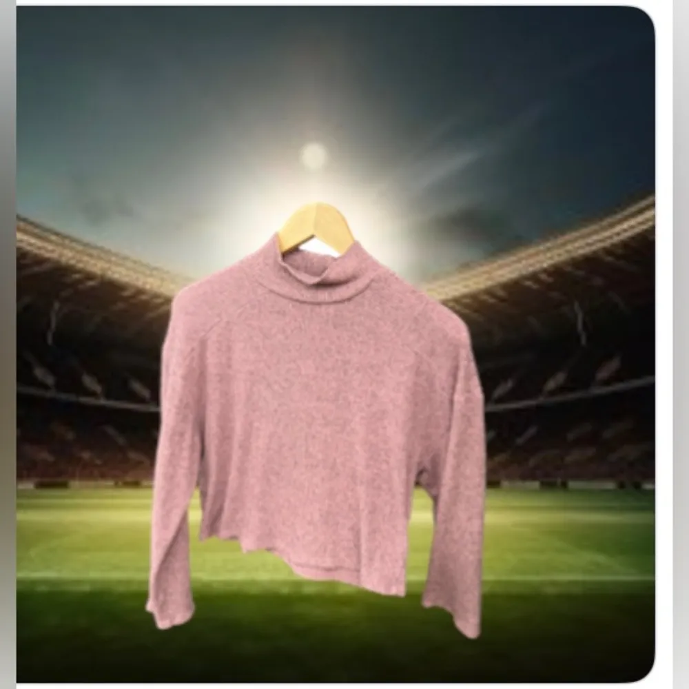 Topshop High Neck Sweater Topshop Women's Puff Sleeve  Size S (4-6) Pink - Image 5