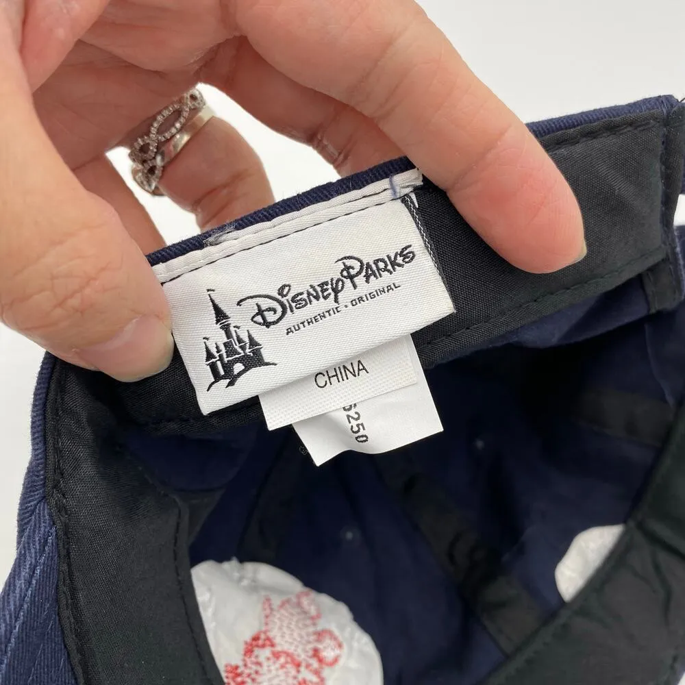 Disney Parks Unisex Navy Mickey Mouse Embroidered Adjustable Baseball Cap - Image 4