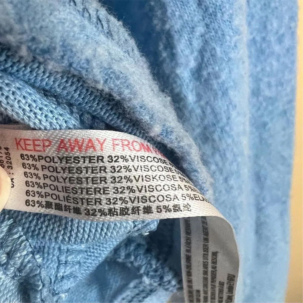 Out‎ from Under Women's Size XL Blue Cropped Wrap Sweater Blouse Long Sleeve - Image 5