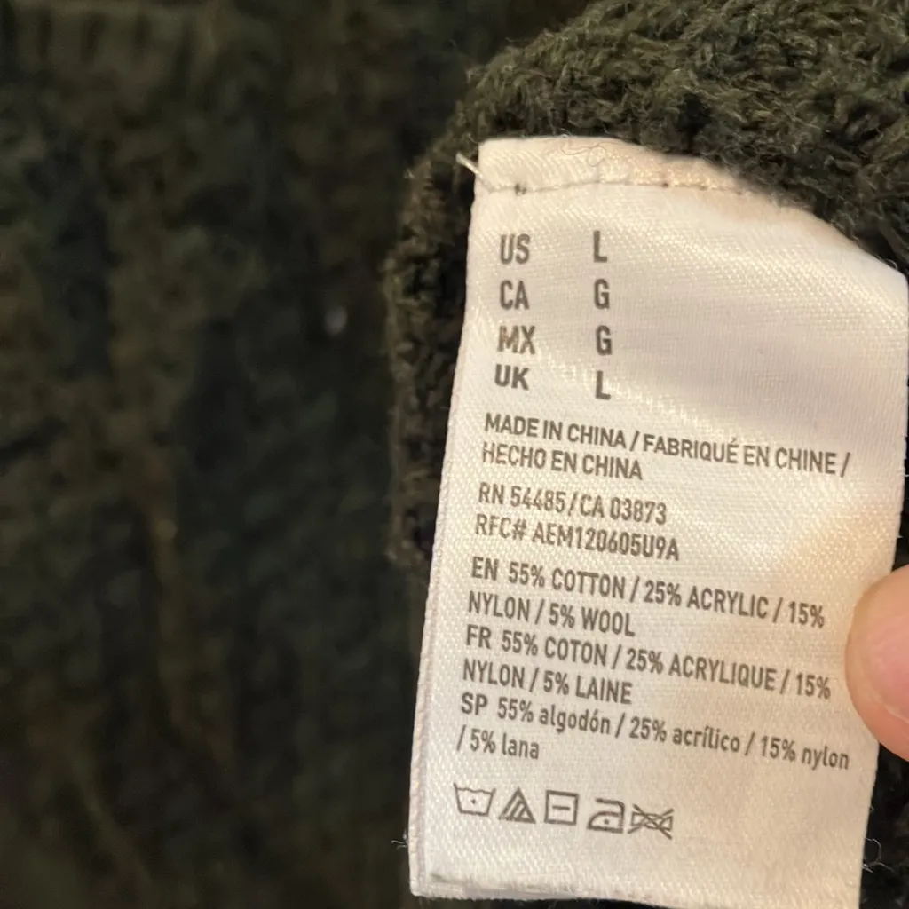 FINAL MARKDOWN Aeo open knit sweater large - Image 3