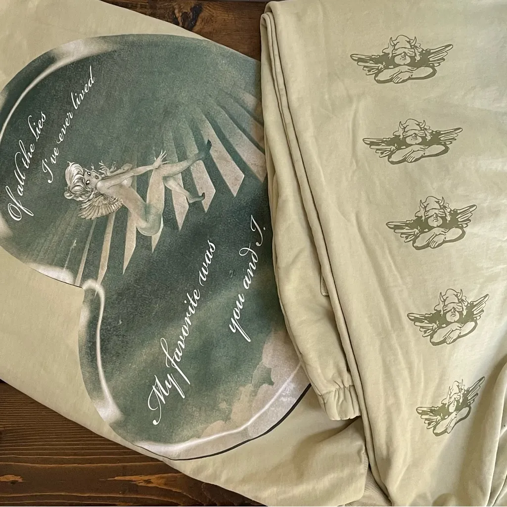 BOYS LIE Of All The Lies Sweatshirt + Sweatpants Outfit Set in Urban Olive O/S S - Image 14