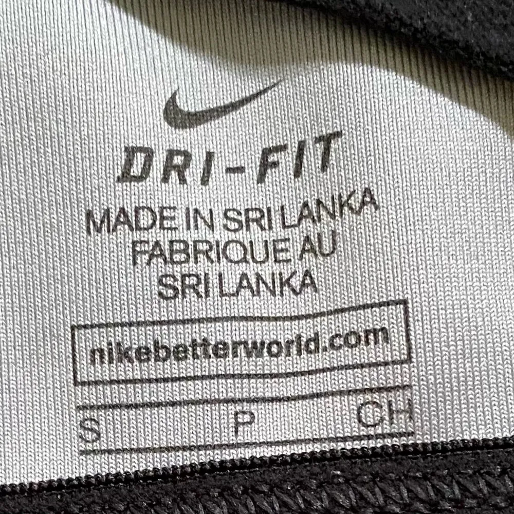 Nike Pro Indy Women’s S Gray/Black Mesh Panel Racerback Light Support Sports Bra - Image 4