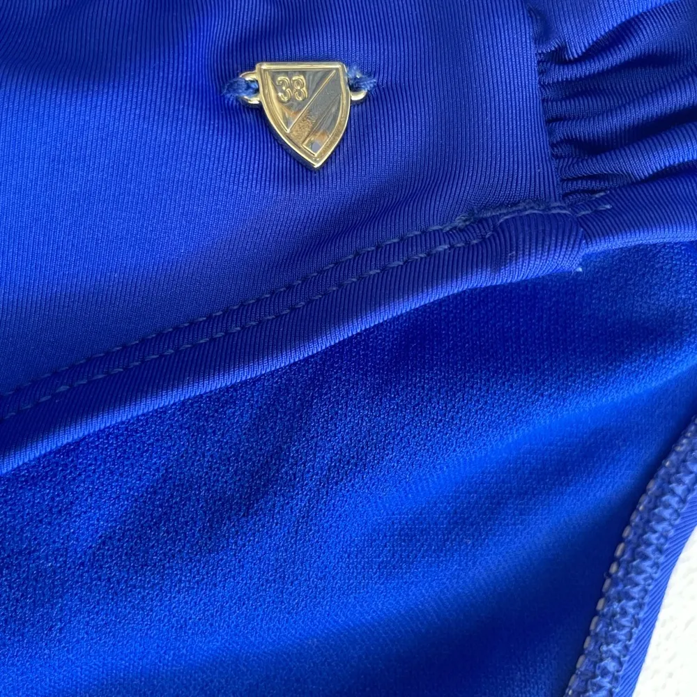 Cremieux Blue Paisley Halter Swimsuit. Size M - Image 8