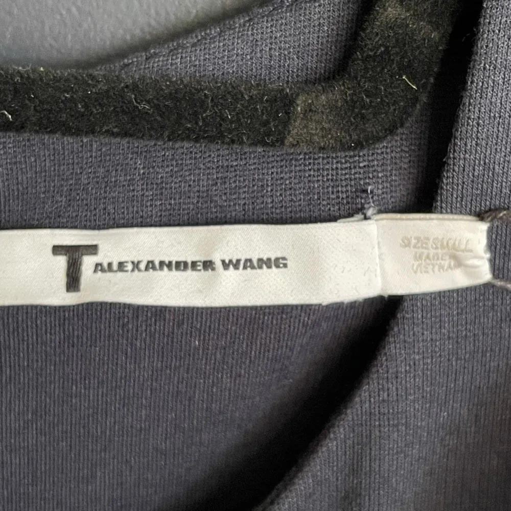 NWT T Navy Blue Jersey Racerback Midi Cocktail Dress, Sz Small - Image 4