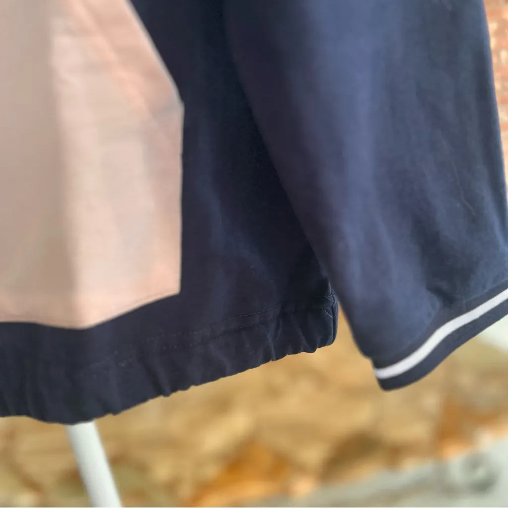 Venus Sweatshirt Colorblock Navy Pullover Half Zip Varsity Terry Cloth S - Image 9