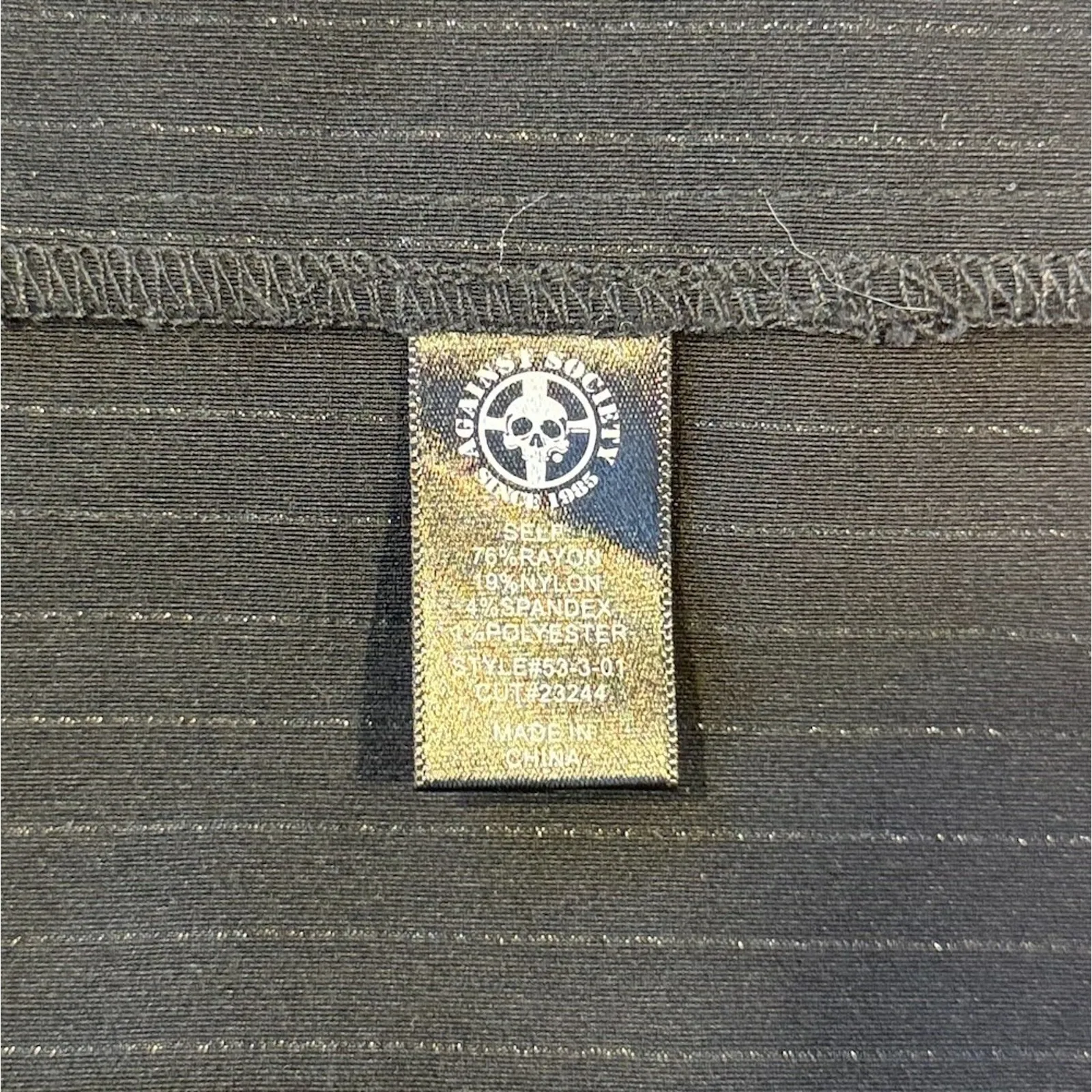 Vintage Lip Service Gangsta Pranksta Goth Punk Lock Bondage Strap Skirt M - Image 8