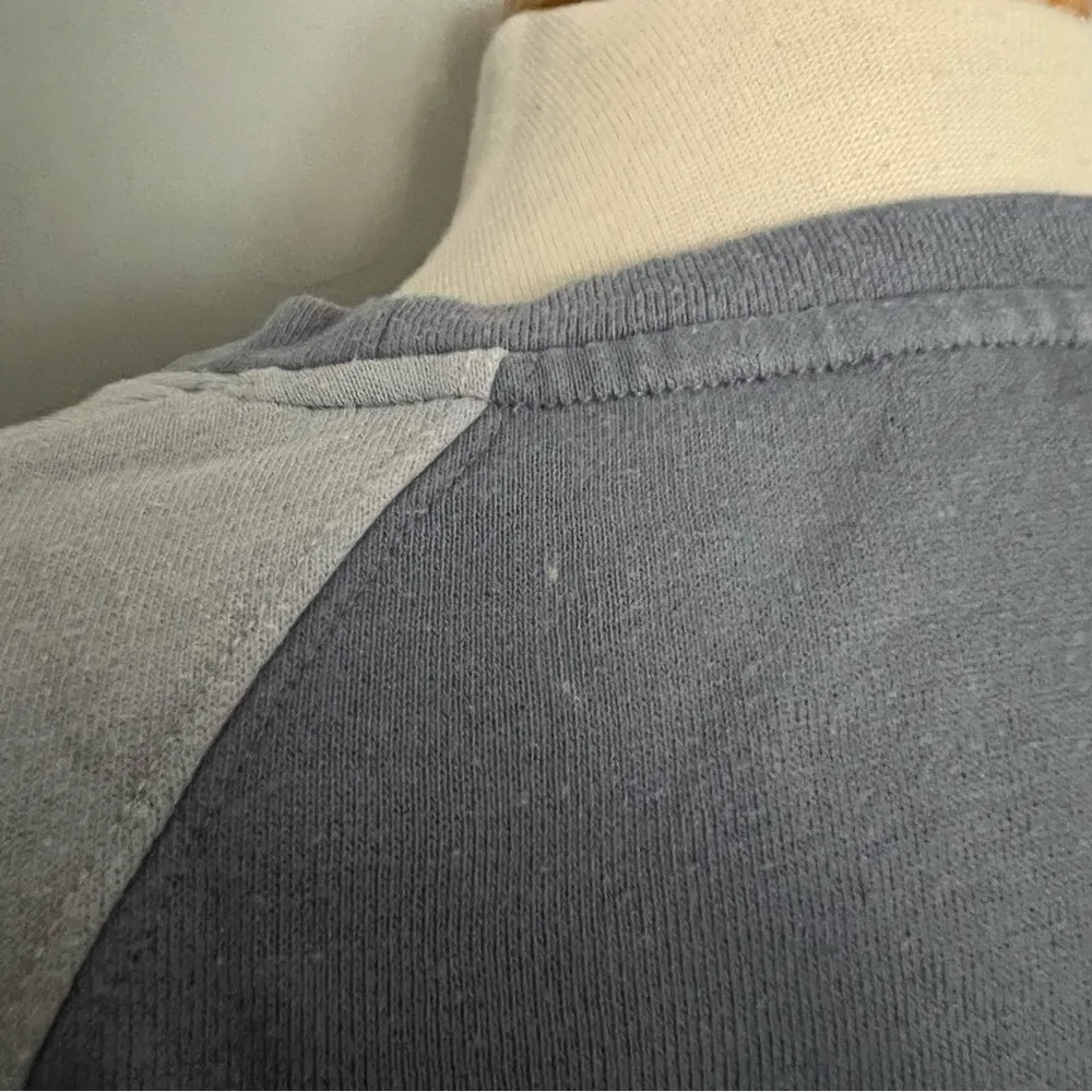 Splendid Colorblock Light Blue Gray Crewneck Sweater Sweatshirt Size S - Image 11