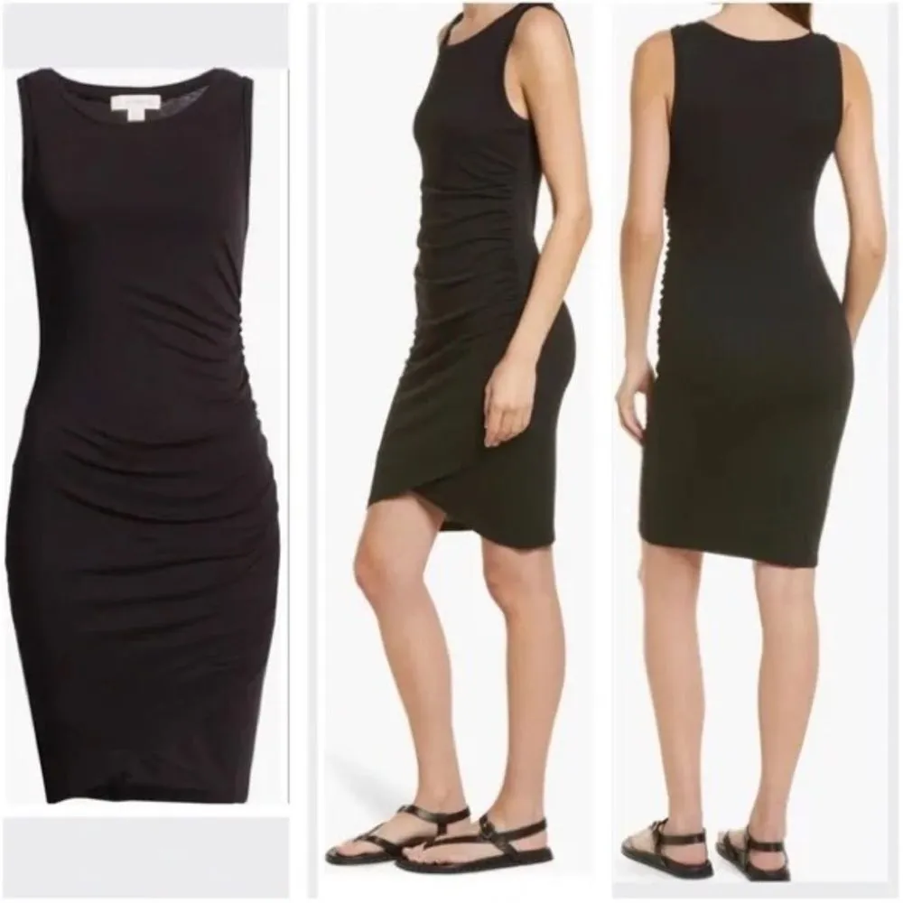 Treasure & Bond Ruched Side Sleeveless Dress Black 1x NWT - Image 12