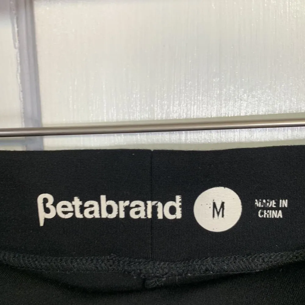 BetaBrand Black Skinny High Waist Yoga Comfy Flattering Dress Pants W-218 Size M - Image 3